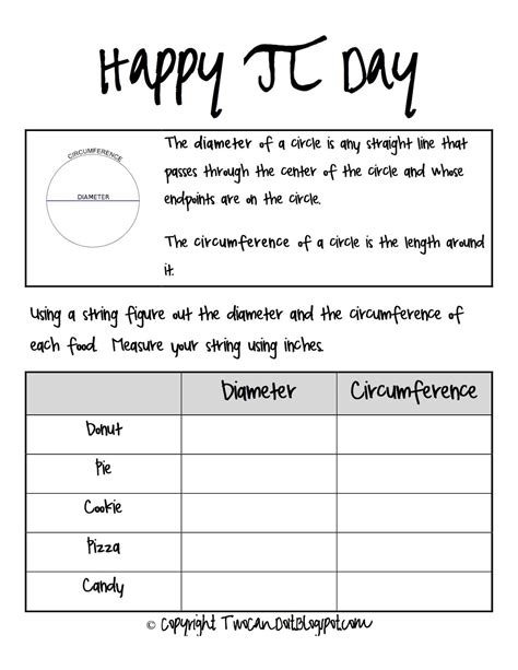 21 Best Ideas Pi Day Worksheets Activities - Home, Family, Style and Art Ideas