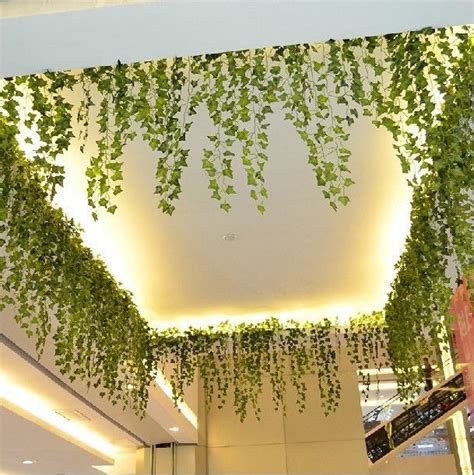 Boston Ivy Artificial Fake Hanging Leaf Plant Vine Home Bedroom Wedding Decor | Fake plants ...