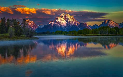 Dramatic Mountain Reflection over Lake Wallpaper, HD Nature 4K Wallpapers, Images and Background ...