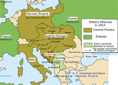 Ww1 Map Of Europe 1914