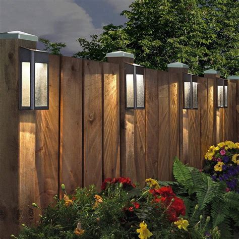 Wood Fence Lights - WoodsInfo