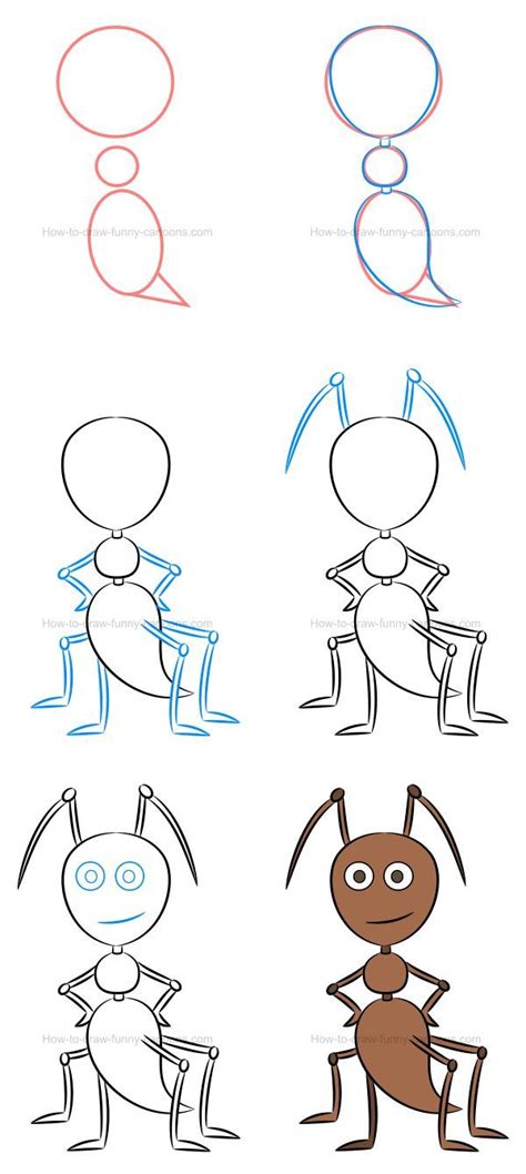 How To Draw A Cartoon Ant Step By Step Drawing Guide By | Images and Photos finder