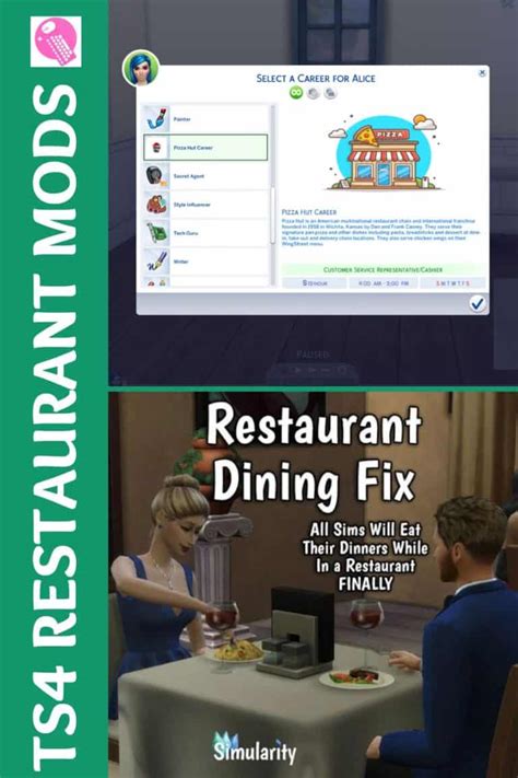 25+ Sims 4 Restaurant Mods: Menus, Staff, Food Stalls - We Want Mods