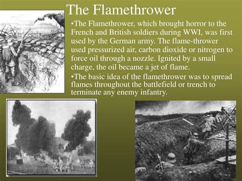 Ww1 Flamethrower Diagram