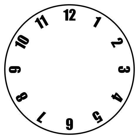 Clock Hands Template - ClipArt Best