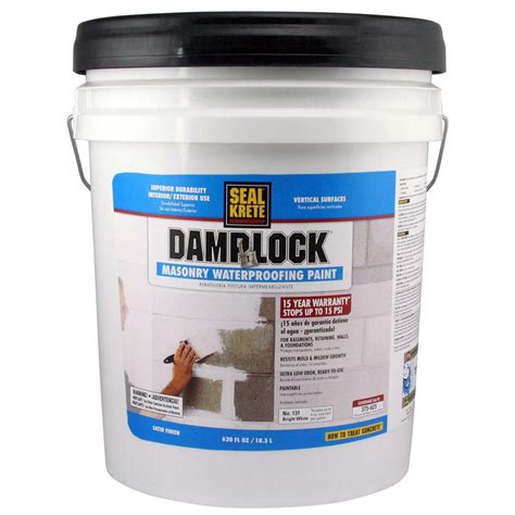 Damplock Basement Wall Concrete Sealer Garage Masonry Waterproofing ...