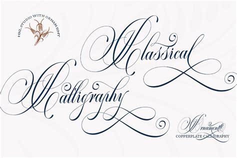 Classical Calligraphy - Design Cuts