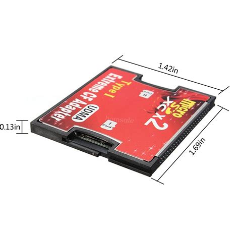 MicroSD TF SD to CF Card Adapter SDHC Compact Flash Type I Converter Dual Slot | eBay