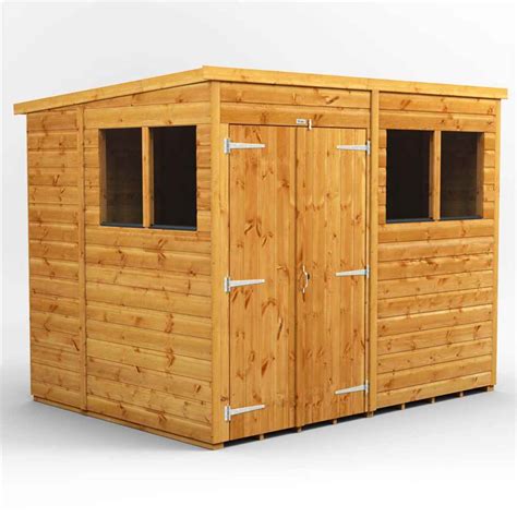 ShedsWarehouse.com | PS Sheds | 8ft x 6ft Premium Tongue and Groove Pent Shed - Double Doors - 4 ...