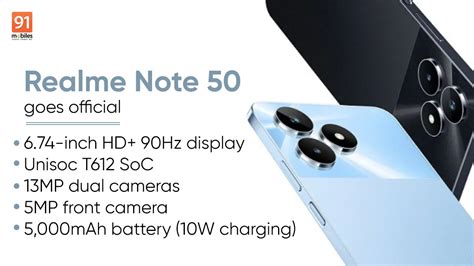 Realme Note 50 launched in Philippines as the company's first Note series phone: price, specs ...