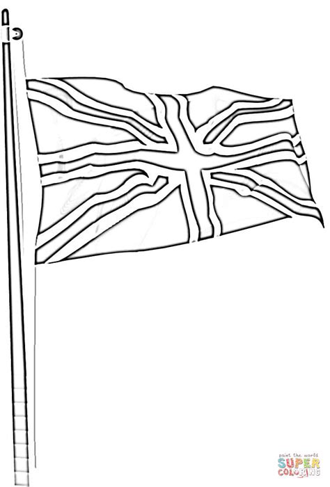 English Flag Coloring Coloring Pages