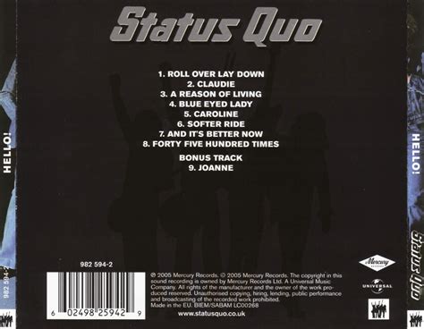 Classic Rock Covers Database: Status Quo - Hello! (1973)