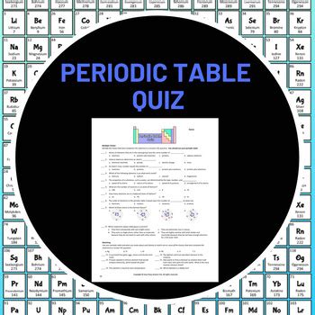 Periodic Table Quiz by Easy Peasy Central | Teachers Pay Teachers