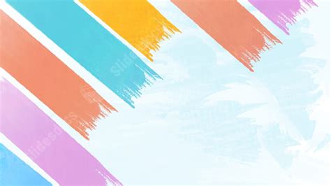 Simple Paint Cute Colorful Business Creative Powerpoint Background For ...