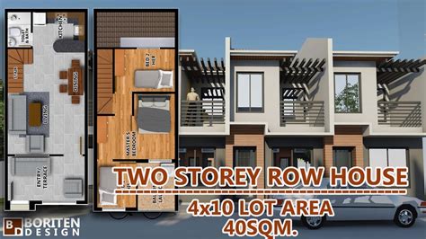 Row House Design With Second Floor | Floor Roma