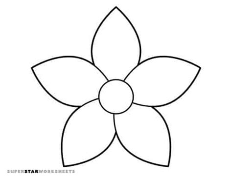 Flower Patterns To Cut Out For Kids