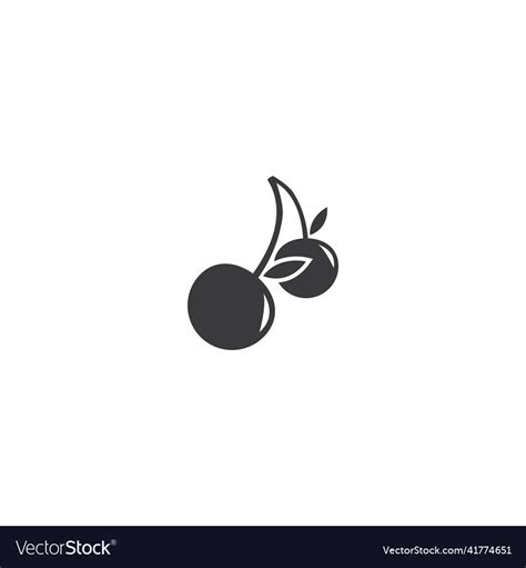 Cherry logo Royalty Free Vector Image - VectorStock