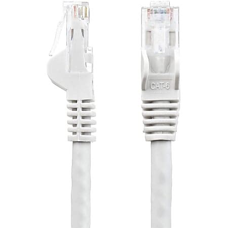 StarTech.com 75ft CAT6 Ethernet Cable White Snagless Gigabit CAT 6 Wire ...