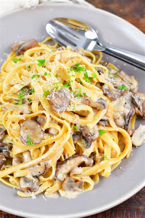 Pasta with Mushroom Sauce - Will Cook For Smiles