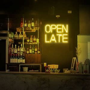 Open Late Neon Sign, Open Neon Bar, LED Open Sign, Open Sign for Business, Open Neon Sign, Open ...