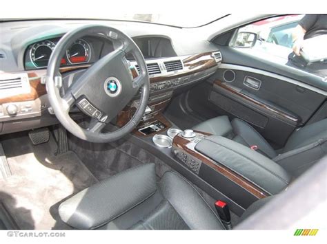 Black/Black Interior 2004 BMW 7 Series 745i Sedan Photo #46668995 | GTCarLot.com