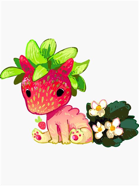 "Strawberry Sprite" Sticker for Sale by BananaBear16 | Redbubble