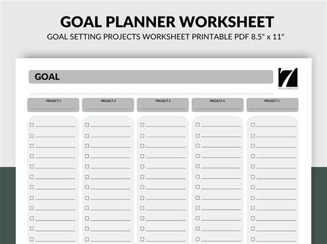 Goal Setting Worksheet - The 7 Minute Life