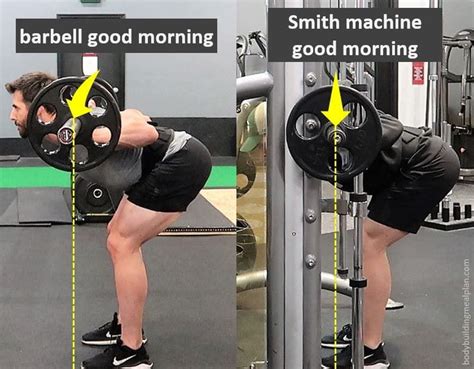 Smith Machine Good Morning vs Barbell Good Morning | Smith machine workout, Good mornings ...