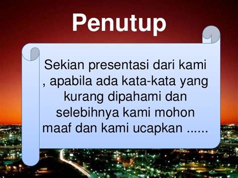 Contoh Kata Penutup Presentasi Powerpoint - IMAGESEE