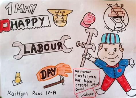 Labor Day Poster Drawing - mypaperbleeds