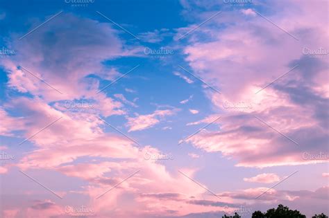 Pink clouds on sunset sky featuring abstract, amazing, and artistic | Nature Stock Photos ...