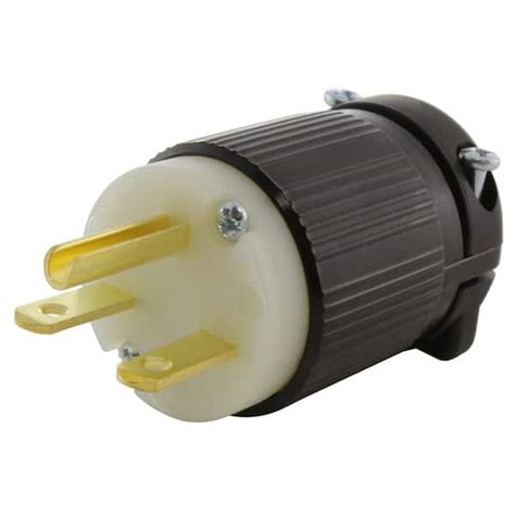 AC WORKS NEMA 6-15P 15 Amp 250-Volt Straight-Blade Plug with UL, C-UL ...