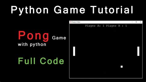 Python Game Tutorial Pong Youtube Images and Photos finder - EroFound