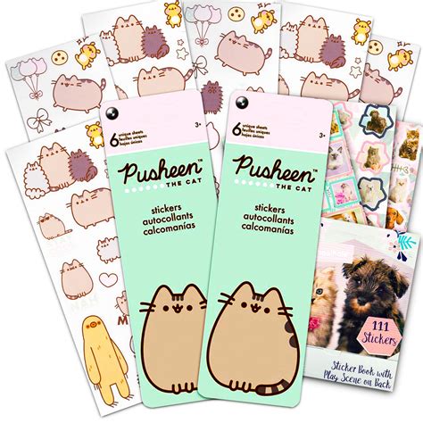 Pusheen Cat Sticker Bundle Pusheen Party Favors - 100+ Pusheen Sticker ...