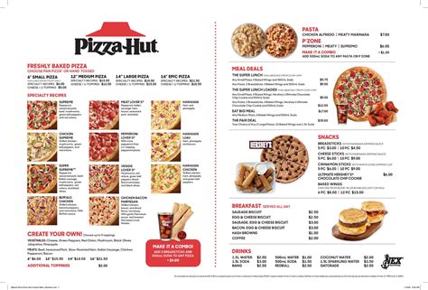 Pizza Hut CLDJ Menu - Pizza Hut Camp Lemonnier, Djibouti