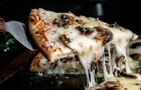 Try this easy recipe for Two Cheese Mushroom pizza. | Edible Capital District