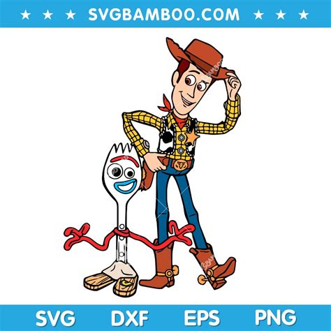 Woody Forky Toy Story SVG, Woody And Forky SVG, Disney