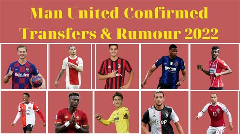 Man United Confirmed Transfers and Rumours Summer 2022 | Transfer Rumour Transfer Rumours, Man ...