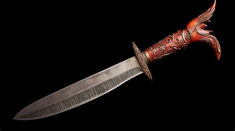 Antique Indonesian Kris Knife Traditional Artifact | Premium AI ...