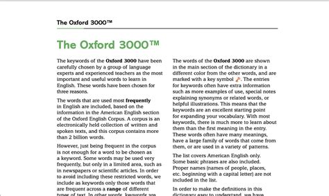 The Oxford 3000