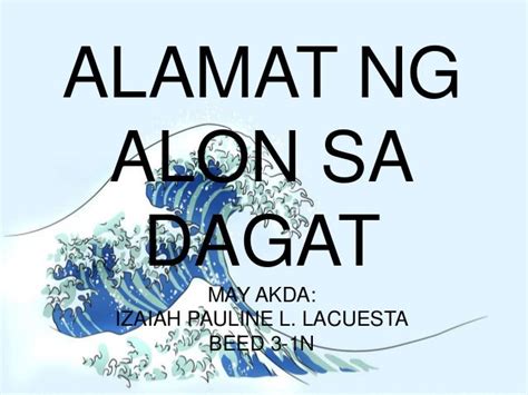 Alamat ng Alon sa Dagat