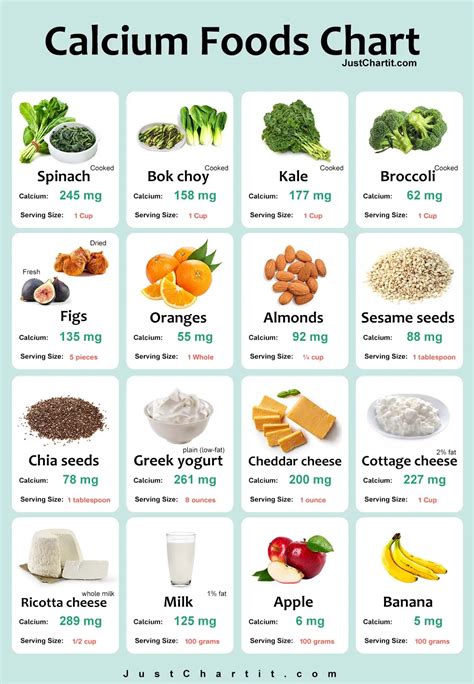 Calcium Rich Foods Chart | Porn Sex Picture