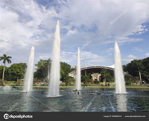 Manila Philippines Oct 2023 Rizal Park Morning Fountain Manila ...