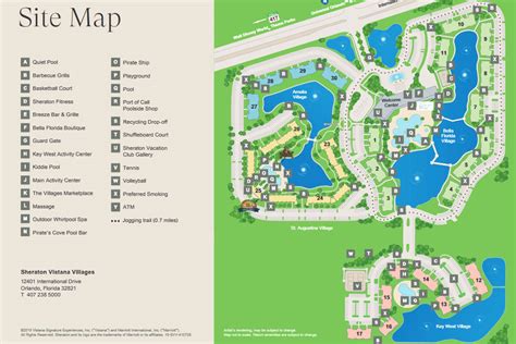 Sheraton Vistana Villages Resort Map - Water Park Hotels Orlando