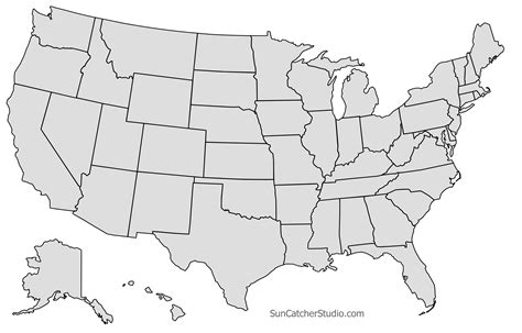 United States Printable Map