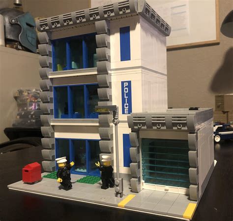 First MOC Modular Building! A Police Station! : r/lego