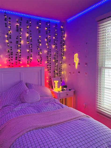 Aesthetic led light room in 2021 | Neon bedroom, Room inspiration bedroom, Room ideas bedroom