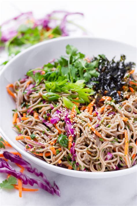 Cold Soba Noodle Salad (Buckwheat Noodles) - Cooking For My Soul