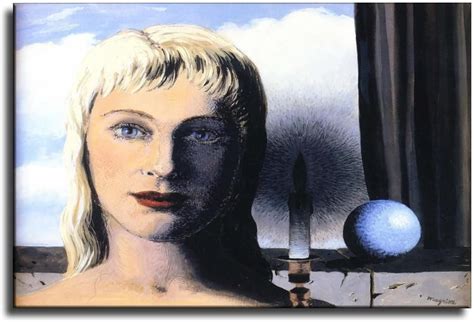 Amazon.com: René Magritte Wall Art Deco - La Fée Ignorante (The Ignorant Fairy), 1955 Canvas Art ...