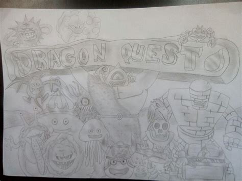 I drew some of my favorite monsters : r/dragonquest